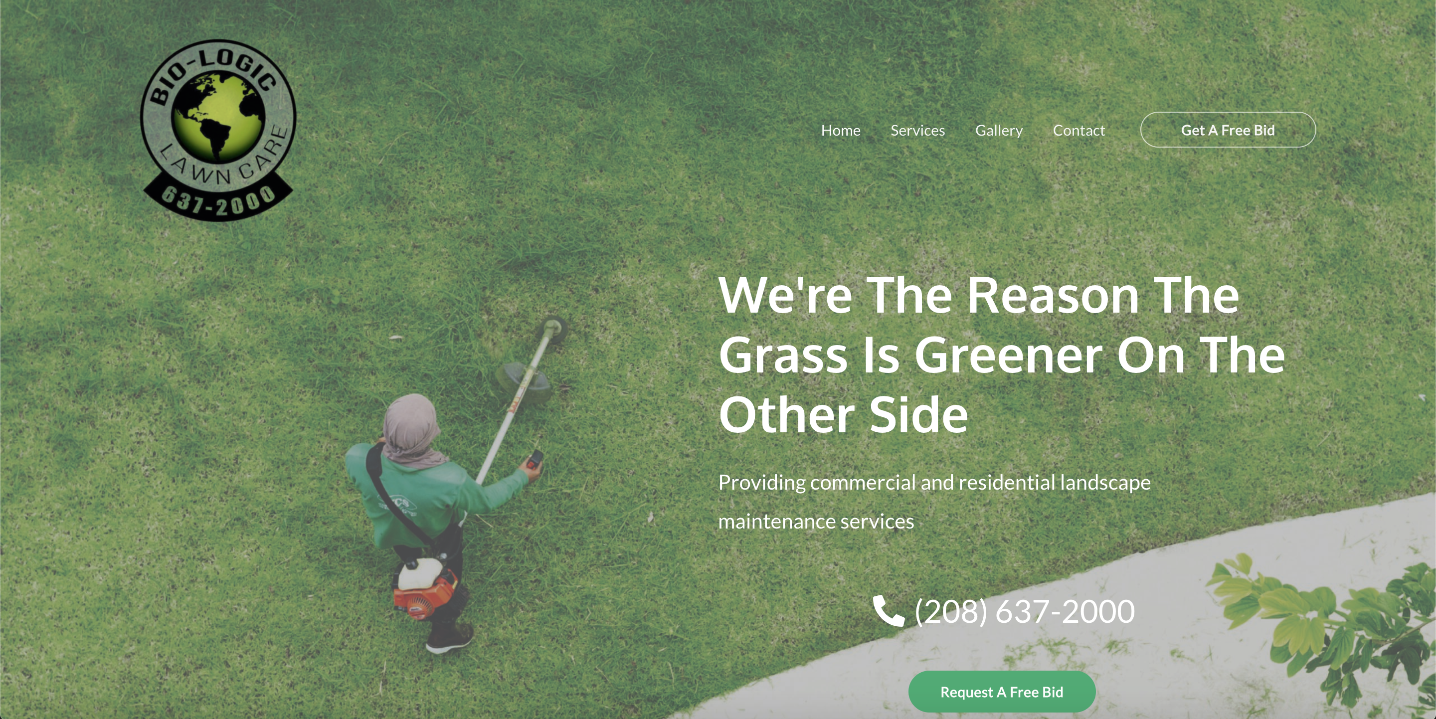 Biologic Lawncare website